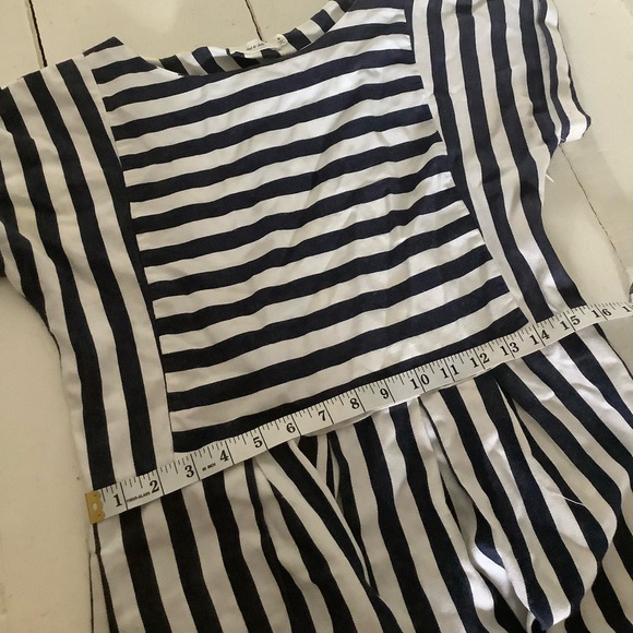 Clad & cloth striped bib dress size small - Picture 7 of 11